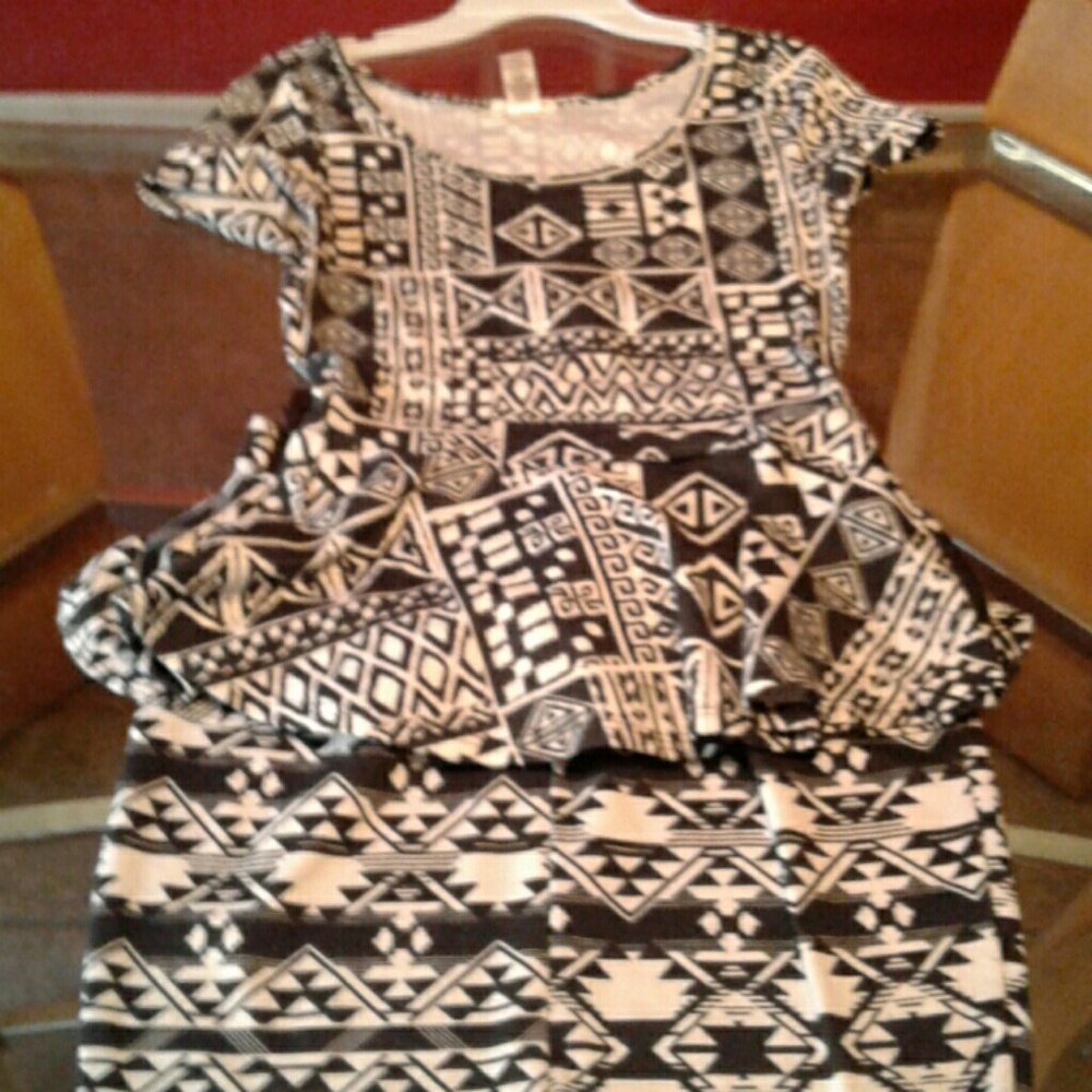 Top and skirt